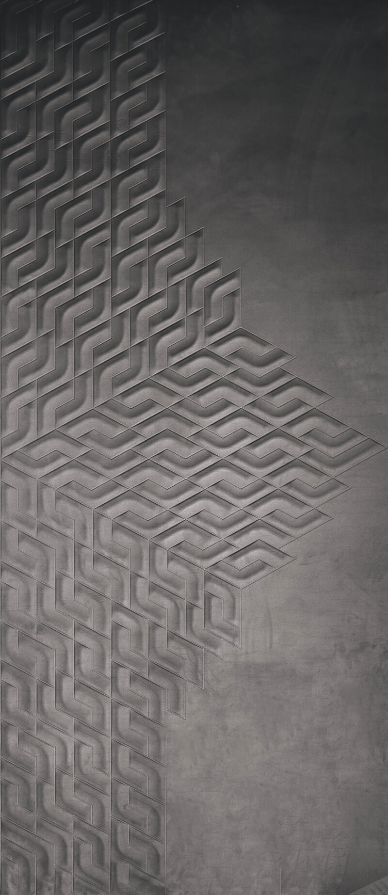 Velour gray accent wallpaper DS-3MU-B11A+3MU-B11B - Decor Store
