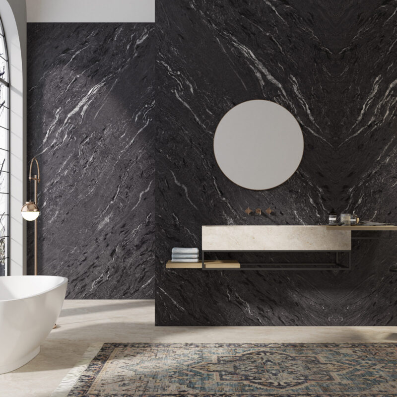 Large format porcelain plate-Gucci Black